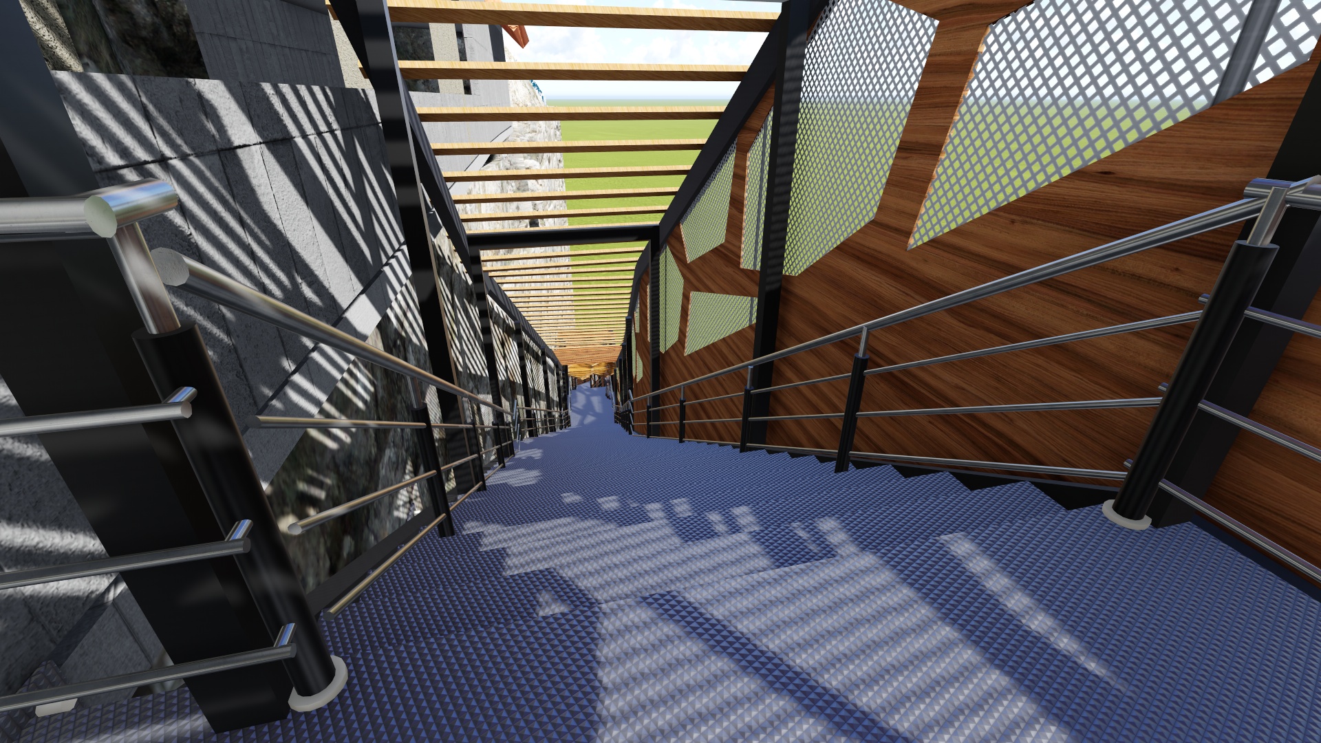 Escalera a La Gruta